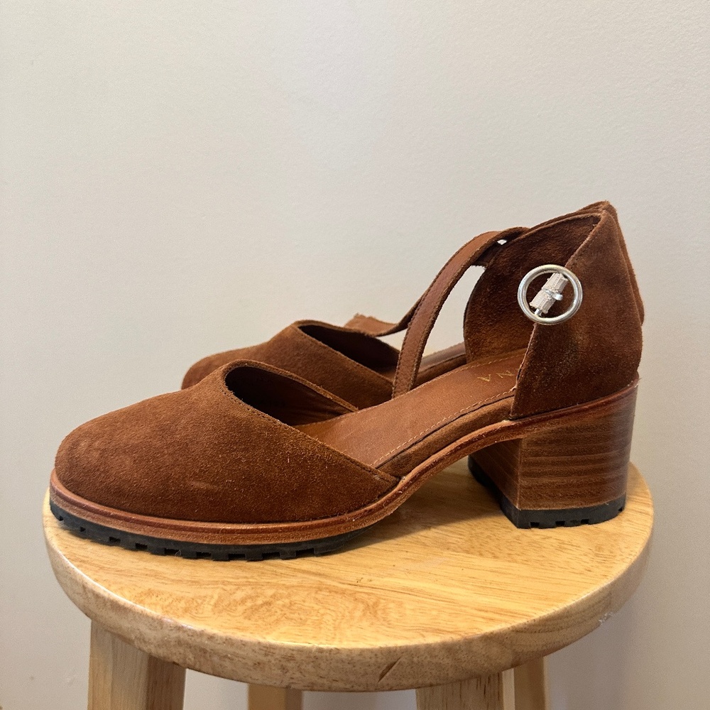 Portland leather Mary Jane heels